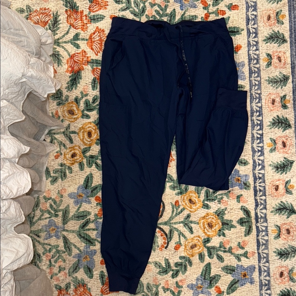 Medcouture Navy Blue Jogger Scrub Pants